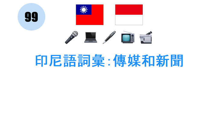 印尼語詞彙：傳媒和新聞